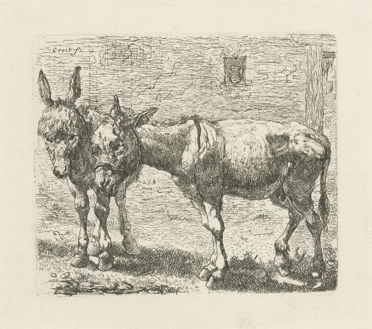 Dva osli od Ernst Ludwig Creite