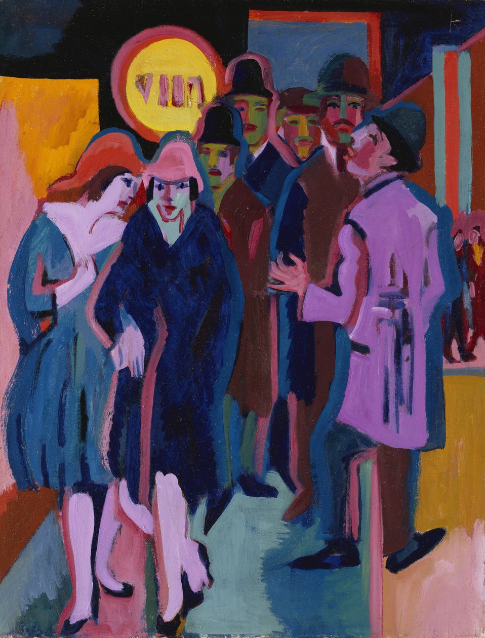 Noční pouliční scéna, 1925 od Ernst Ludwig Kirchner