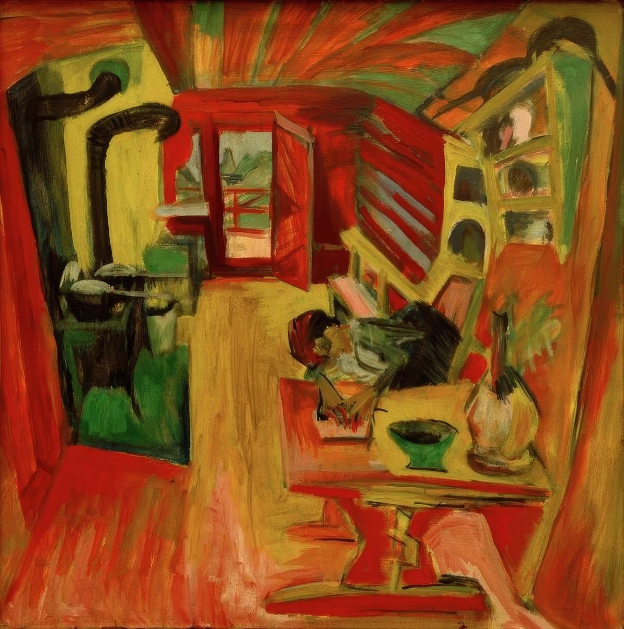 Alpská kuchyně od Ernst Ludwig Kirchner