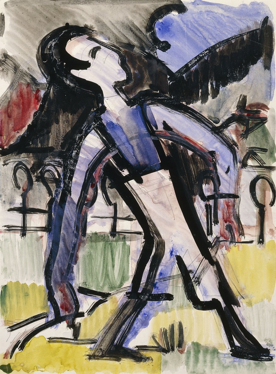 Postava z Davosu, 1924 od Ernst Ludwig Kirchner
