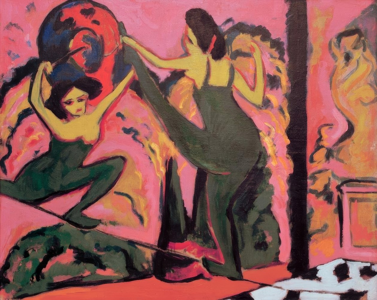 Tanec na provaze od Ernst Ludwig Kirchner