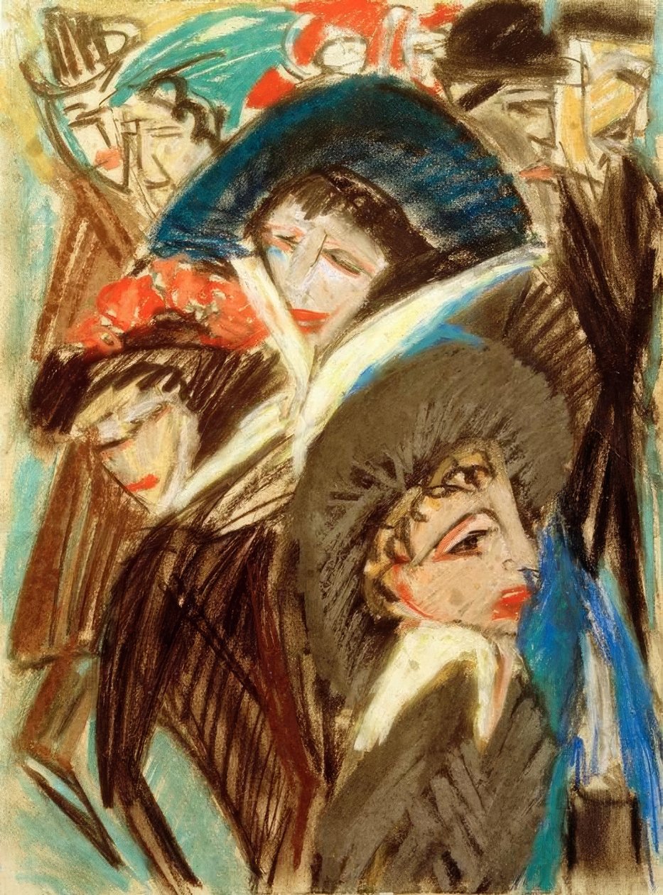 Ženy na ulici od Ernst Ludwig Kirchner
