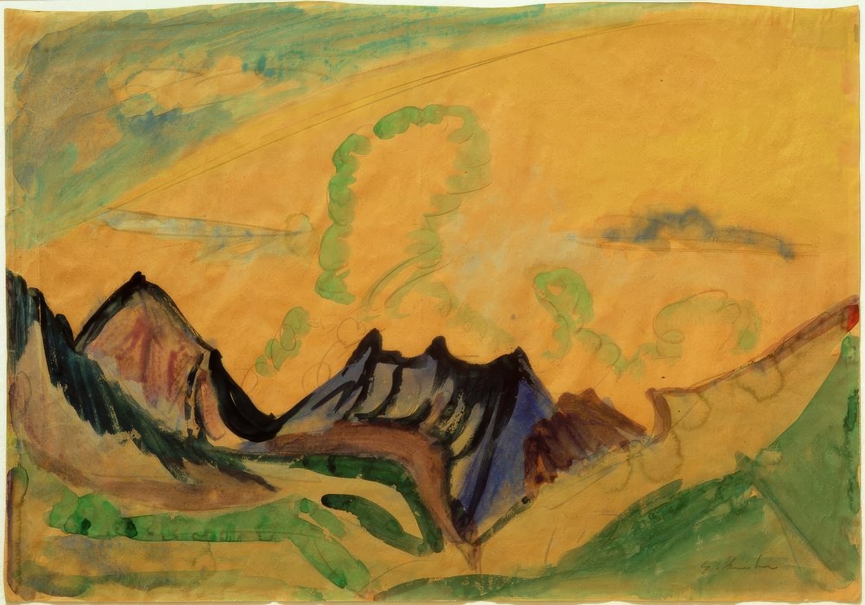 Horská krajina od Ernst Ludwig Kirchner