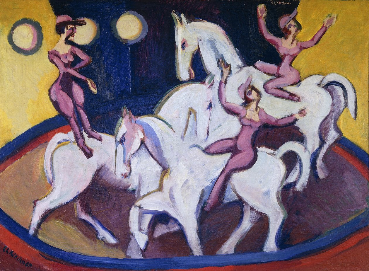 Žokejakt, 1925 od Ernst Ludwig Kirchner