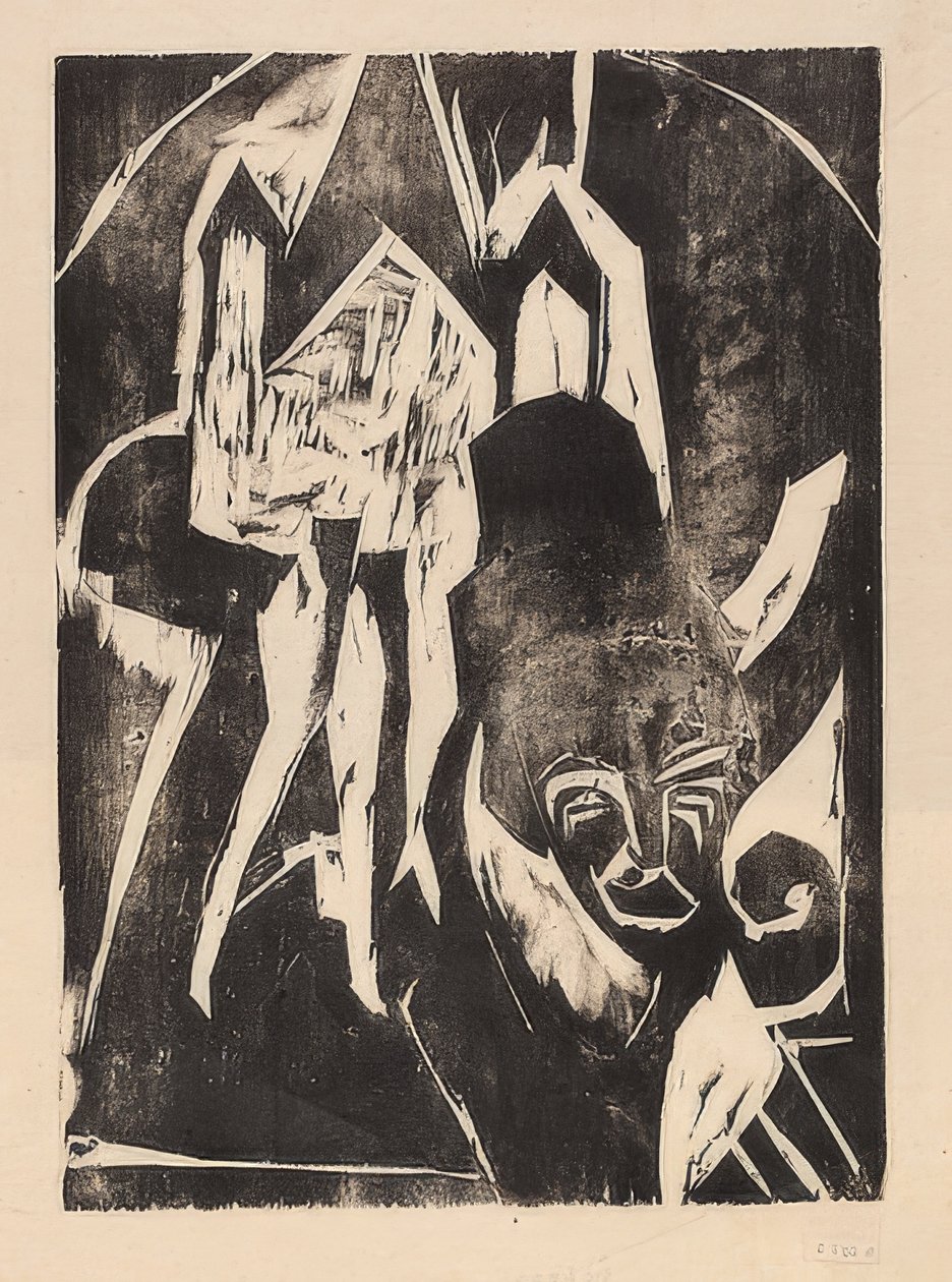 Cocotte na ulici. 1915 od Ernst Ludwig Kirchner