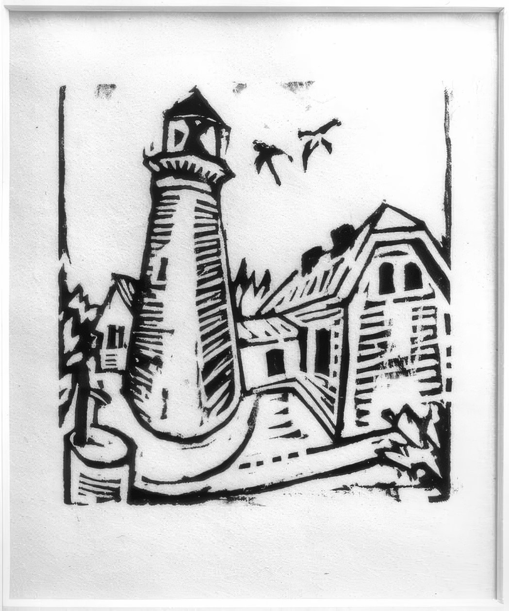 Maják na Fehmarnu od Ernst Ludwig Kirchner