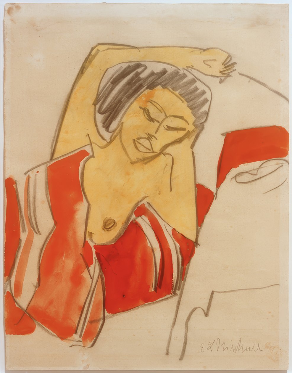 Prolhaná černoška od Ernst Ludwig Kirchner