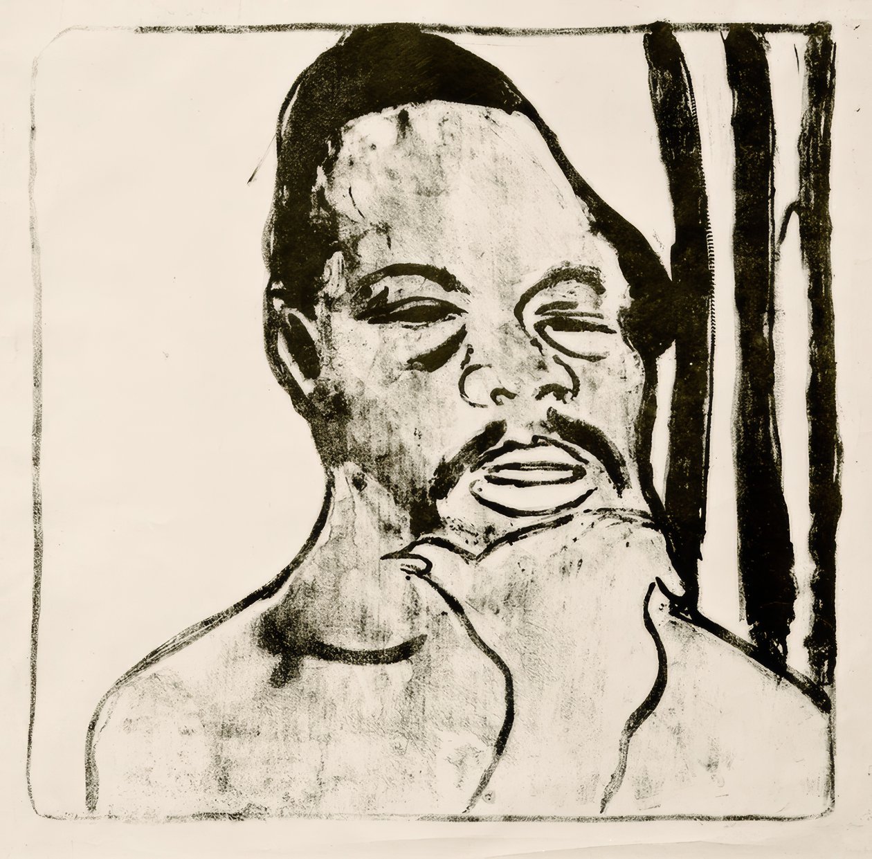Negerkopf od Ernst Ludwig Kirchner