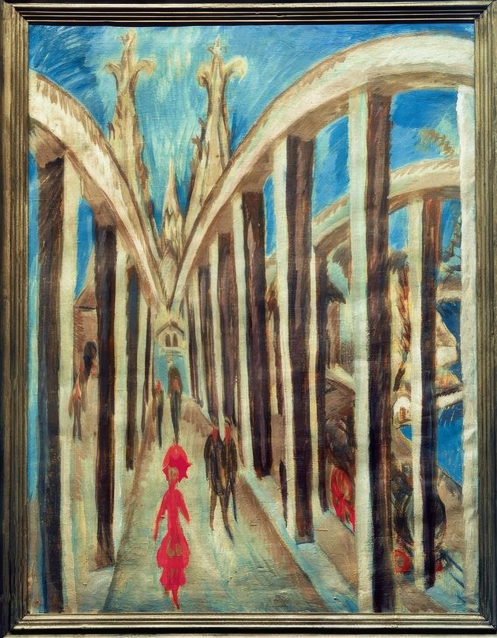 Rýnský most poblíž Kolína nad Rýnem od Ernst Ludwig Kirchner