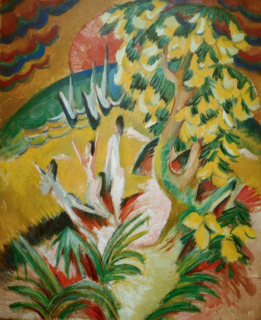 Kulatý záliv od Ernst Ludwig Kirchner