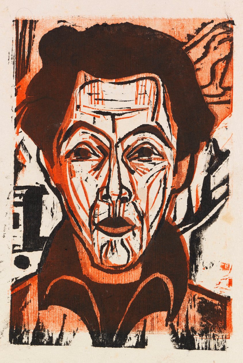 Autoportrét, 1926. od Ernst Ludwig Kirchner