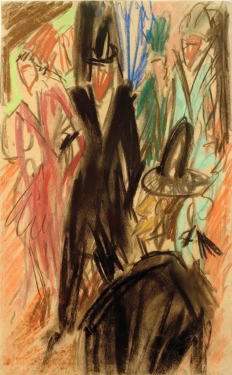 Pouliční scéna od Ernst Ludwig Kirchner