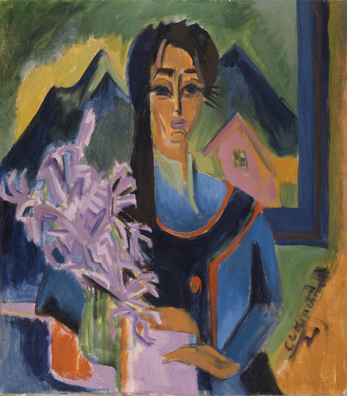 Neděle v Alpách od Ernst Ludwig Kirchner