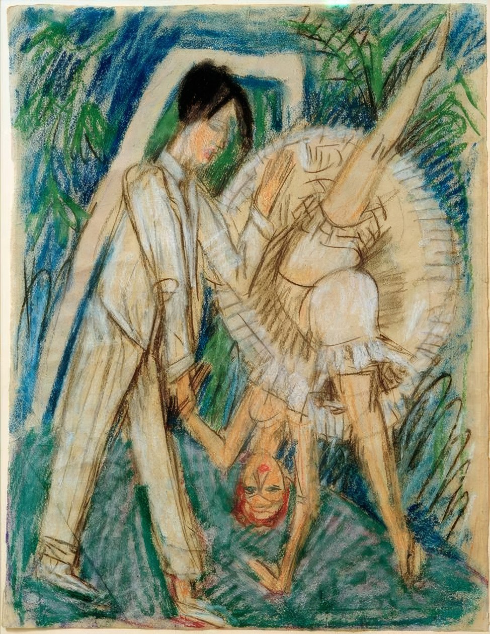 Taneční pár od Ernst Ludwig Kirchner