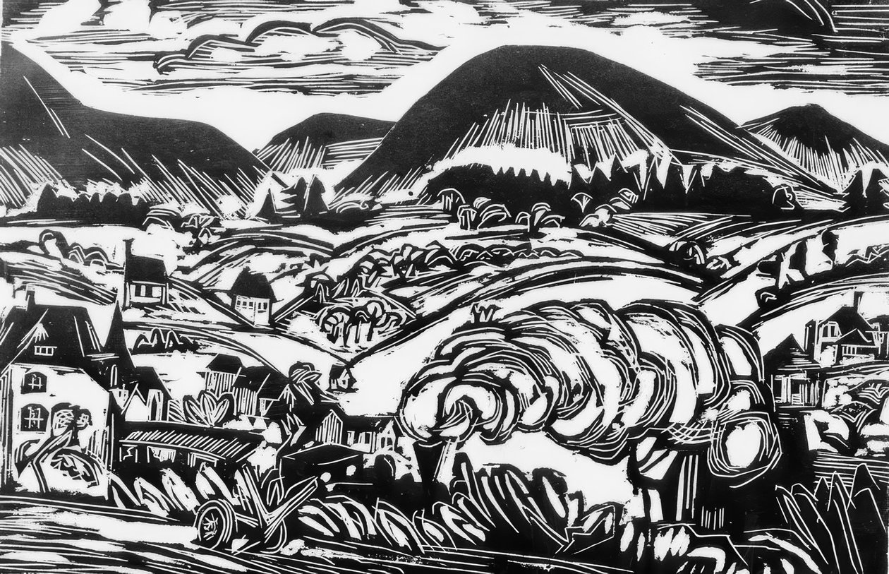 Krajina Taunus od Ernst Ludwig Kirchner