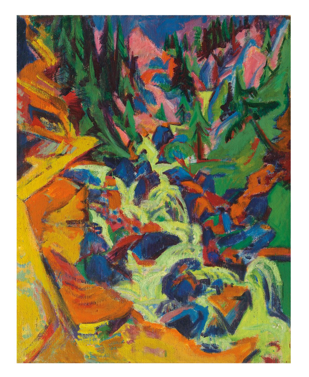 Vodopád, 1919 od Ernst Ludwig Kirchner