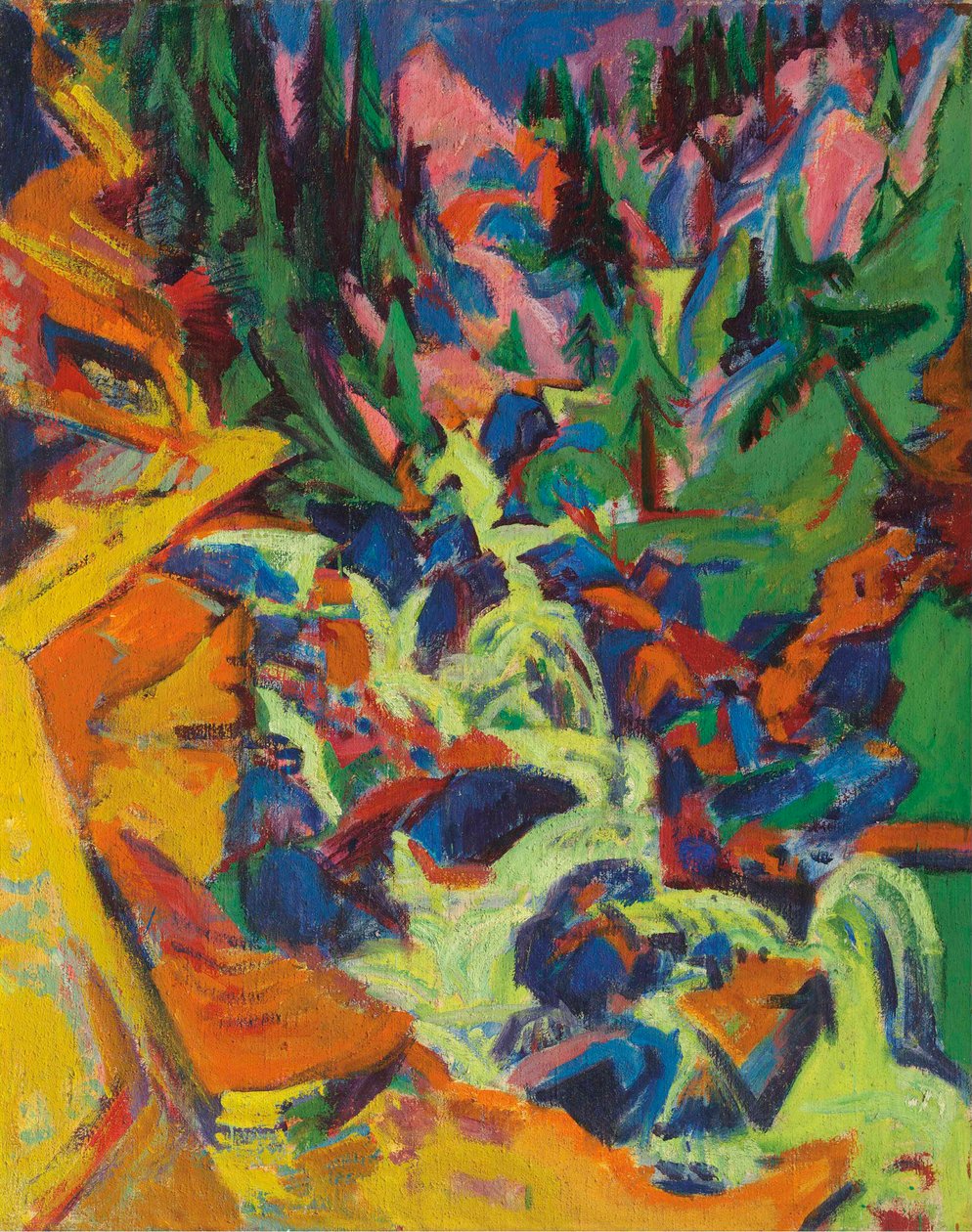 Vodopád, 1919. od Ernst Ludwig Kirchner