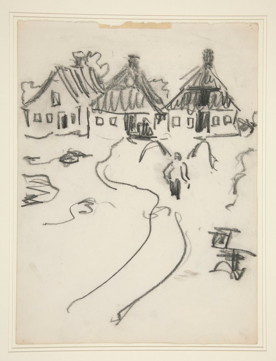 Tři domy od Ernst Ludwig Kirchner