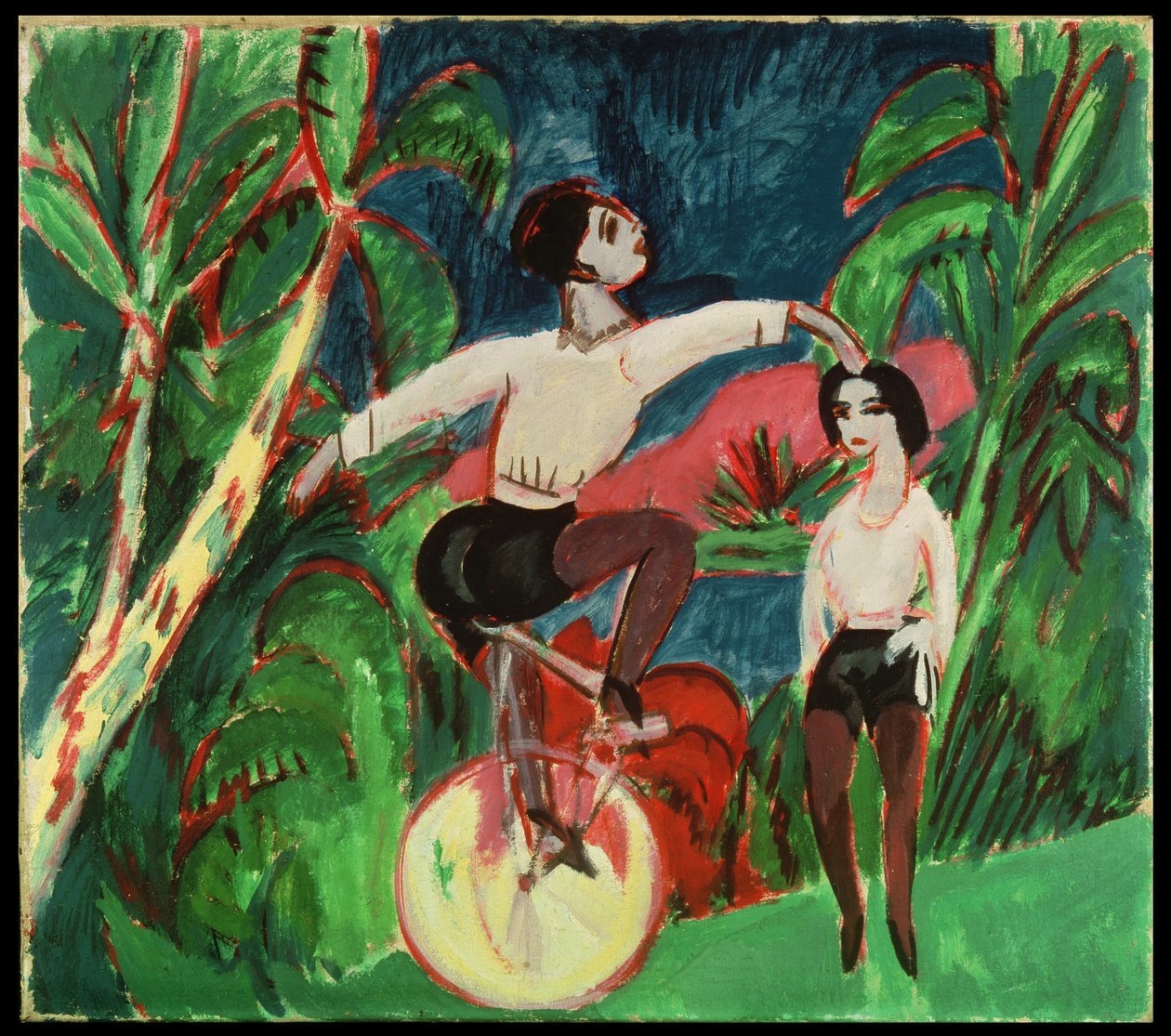 Jednokolový jezdec od Ernst Ludwig Kirchner