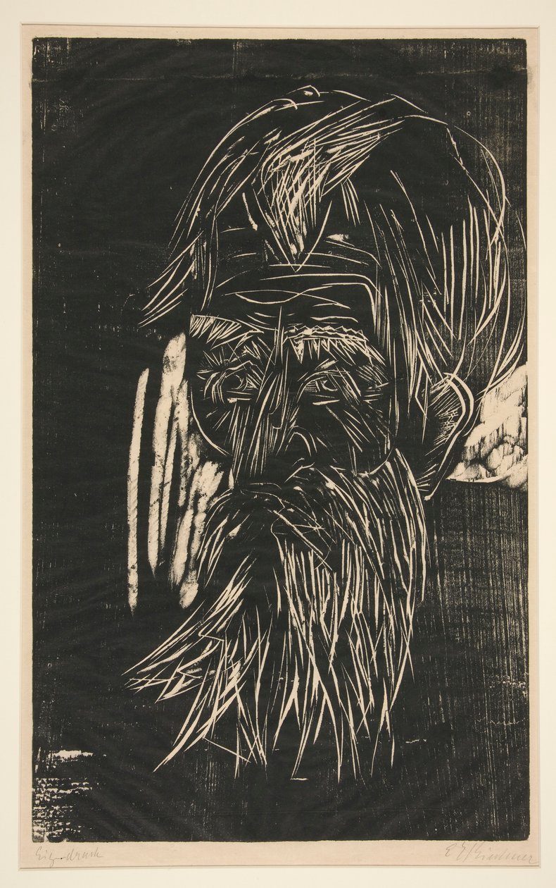 Vater Müller (otec Müller) od Ernst Ludwig Kirchner