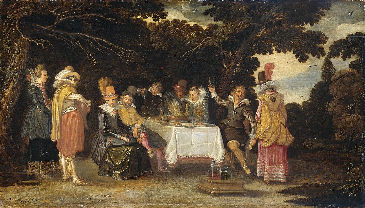 Venkovská párty od Esaias van de Velde