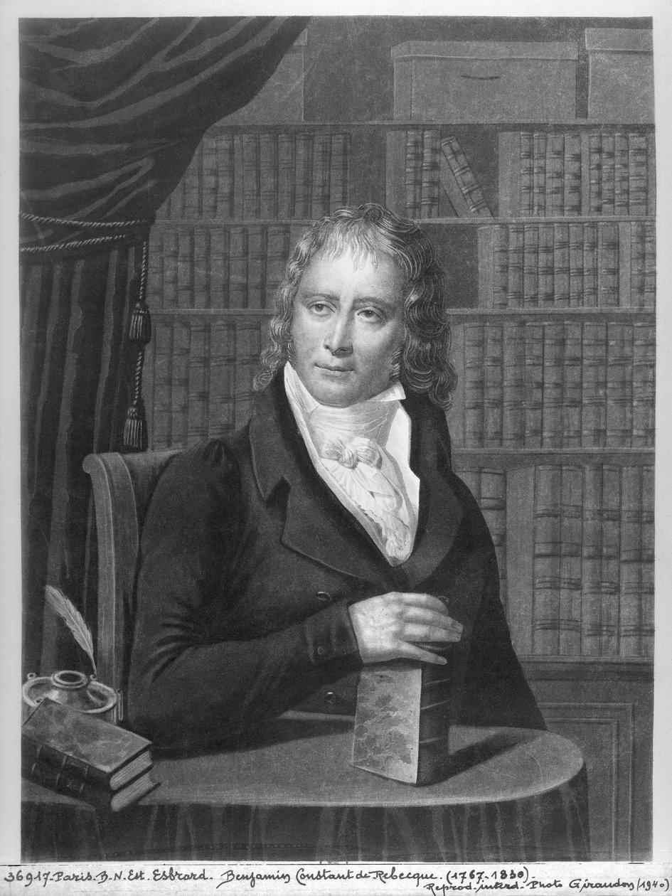 Henri Benjamin Constant de Rebecque (1767-1830) (akvatinta) od Esbrard