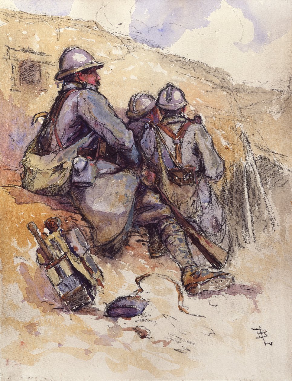 Odpočinek, Prosnes, 7. září 1916 od Espérance Léon Broquet
