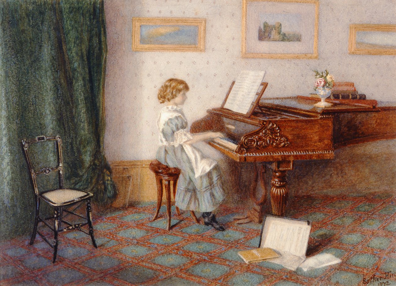 U klavíru, 1876 od Esther H. Jones