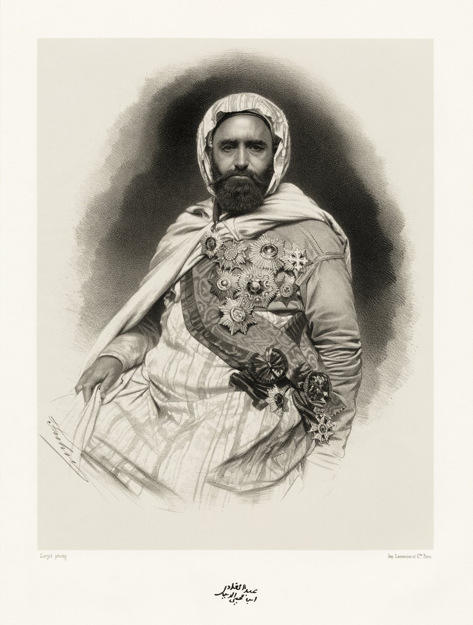 Abdelkader, 1865-66 od Etienne Carjat