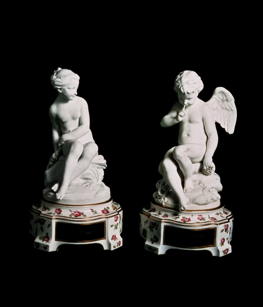 Cupid and Psyche, Sevres group, 1758 (porcelán) od Etienne Maurice Falconet
