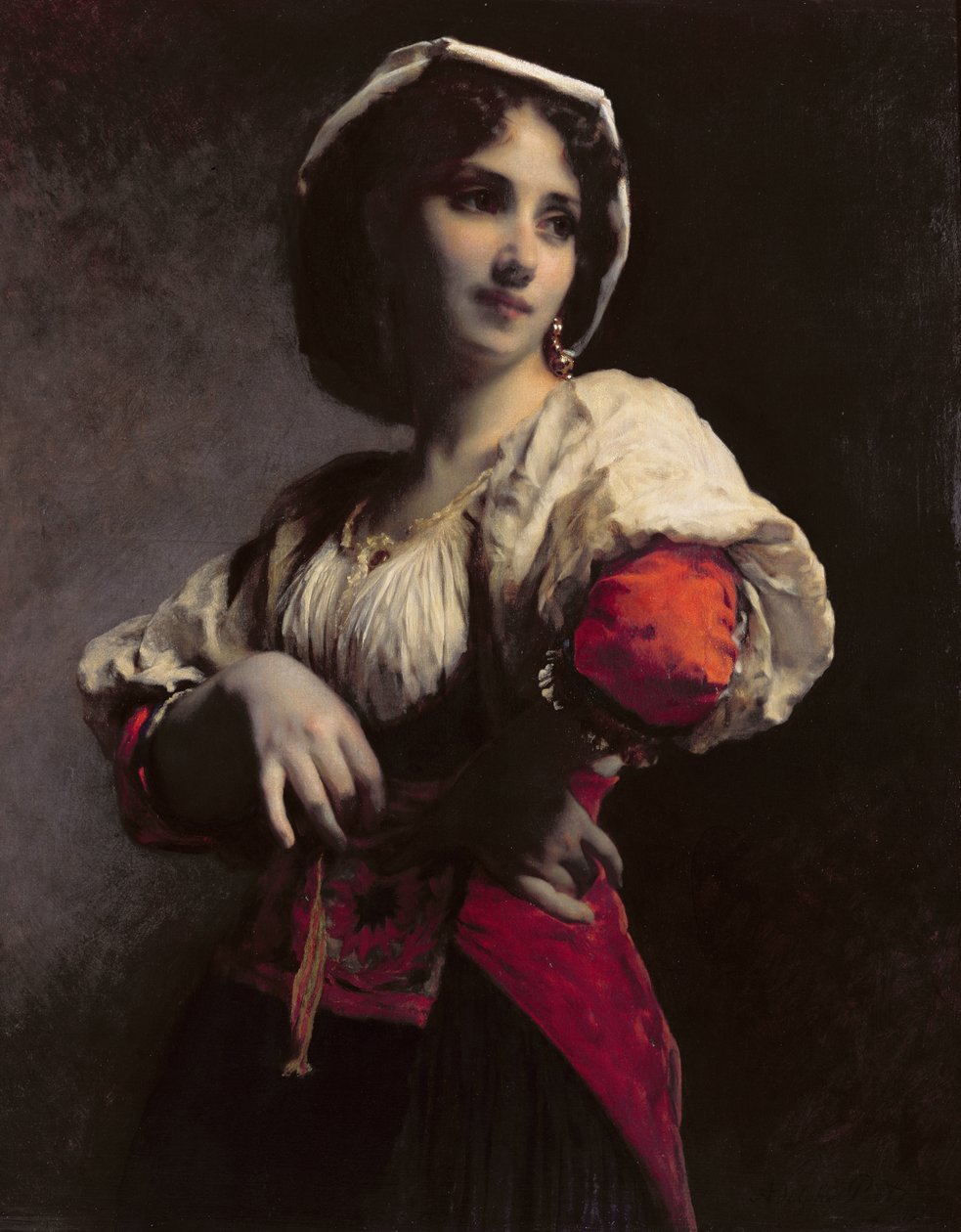 Italská kráska, 1872 od Etienne Adolphe Piot