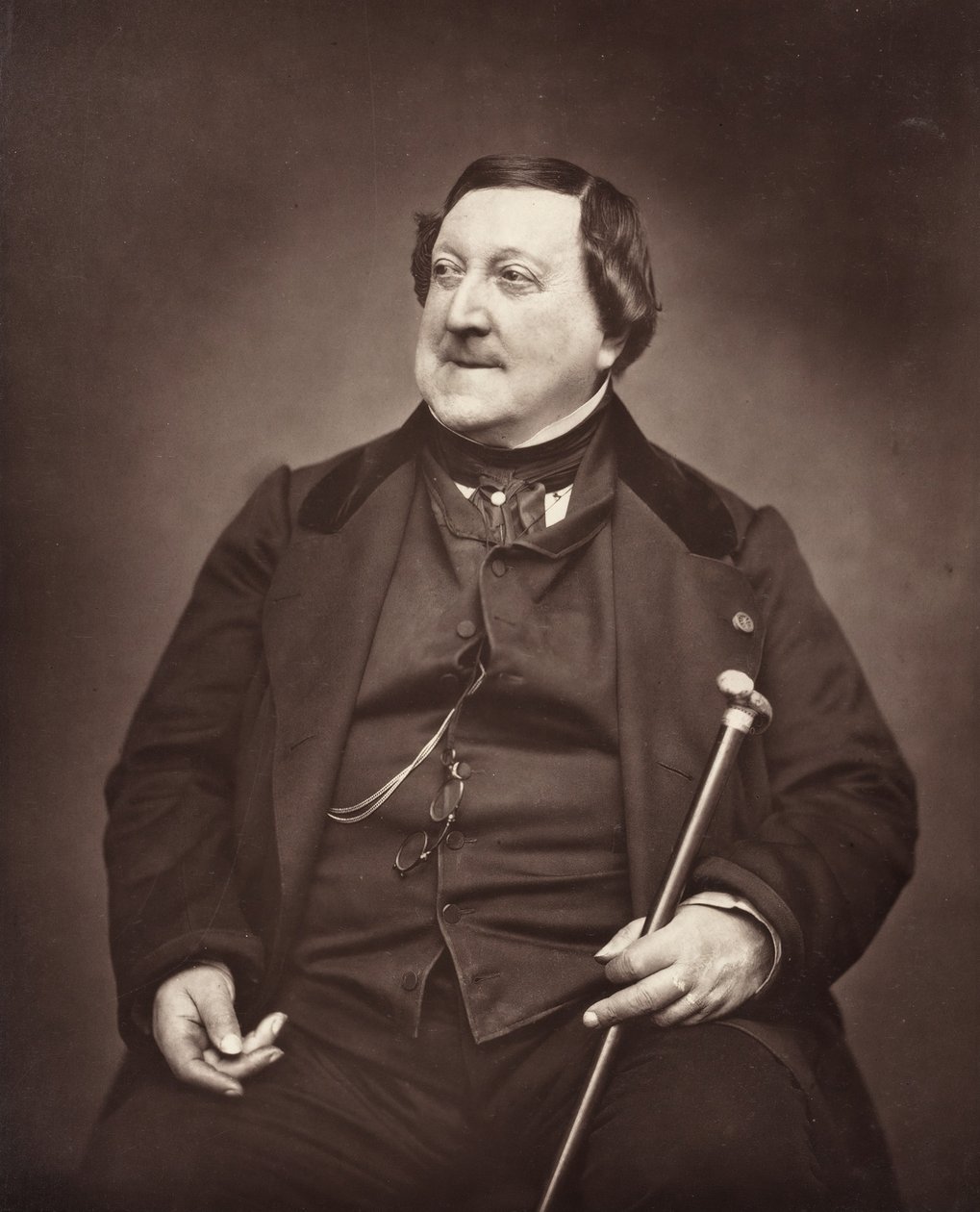 Gioachino Antonio Rossini italský skladatel, 1792-1868, 1862. od Etienne Carjat