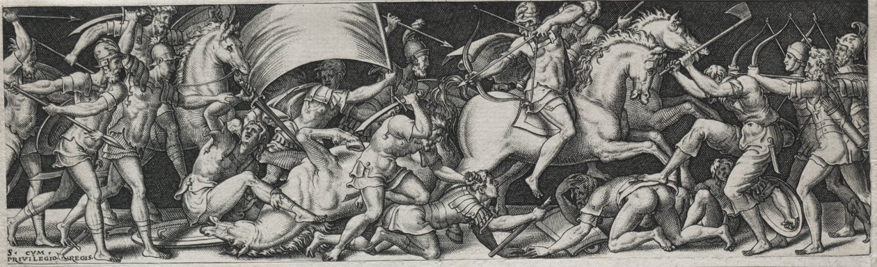 Boje a triumfy, pravděpodobně 60. léta 16. století. od Etienne Delaune