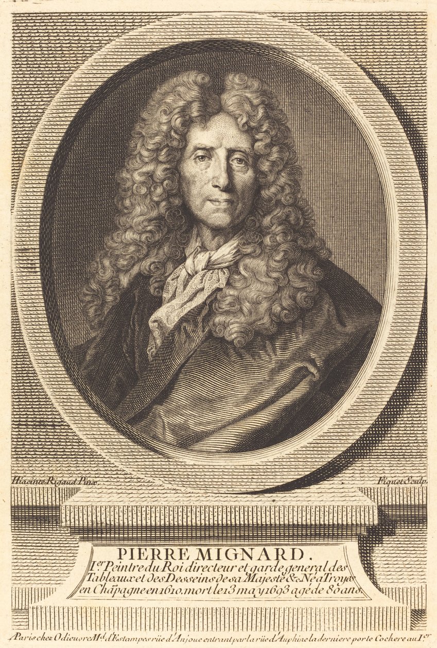 Pierre Mignard od Étienne Ficquet after Hyacinthe Rigaud