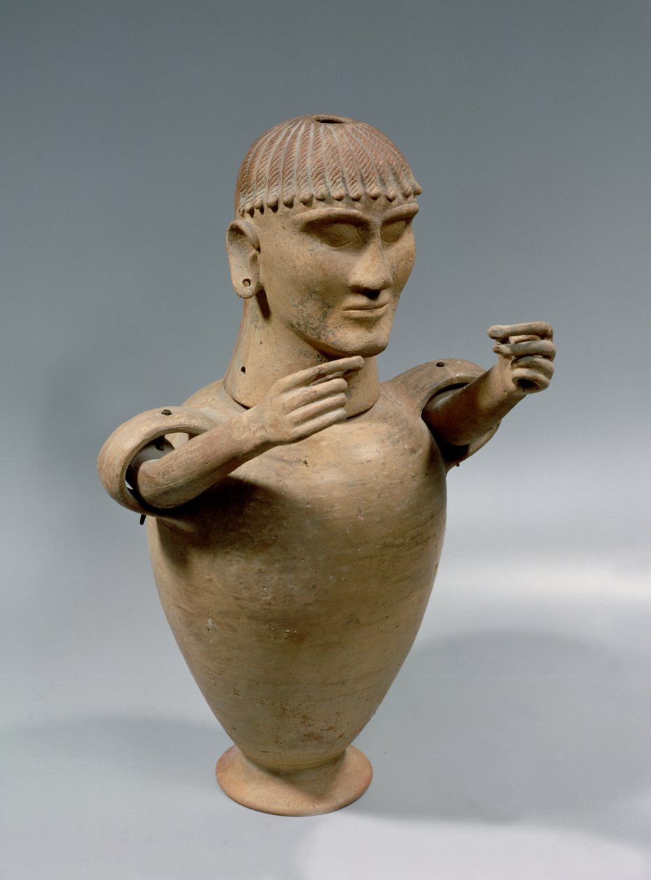 Canopická nádoba s pohyblivými rameny (hlína) od Etruscan