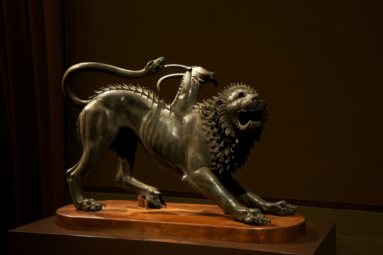 Chimera z Arezzo, cca 400 př. n. l. (bronz) od Etruscan