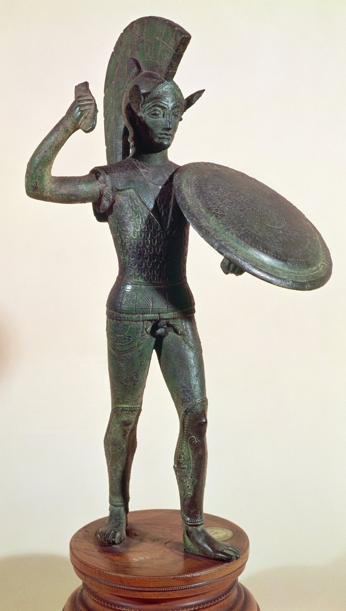 Bůh Mars nebo válečník (bronz) od Etruscan