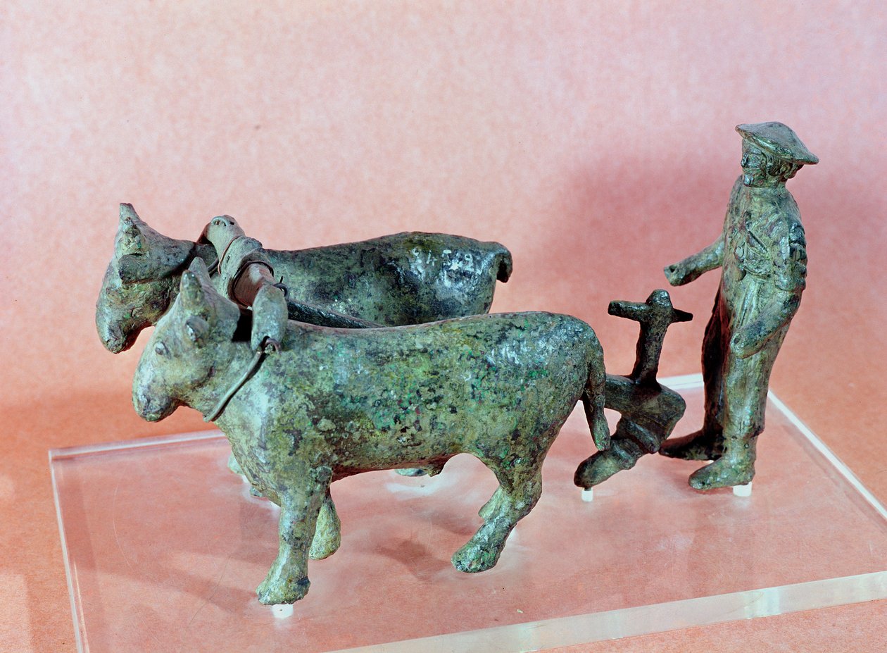 Oráč z Arezza, z Cerveteri, 6. století před naším letopočtem (bronz) od Etruscan