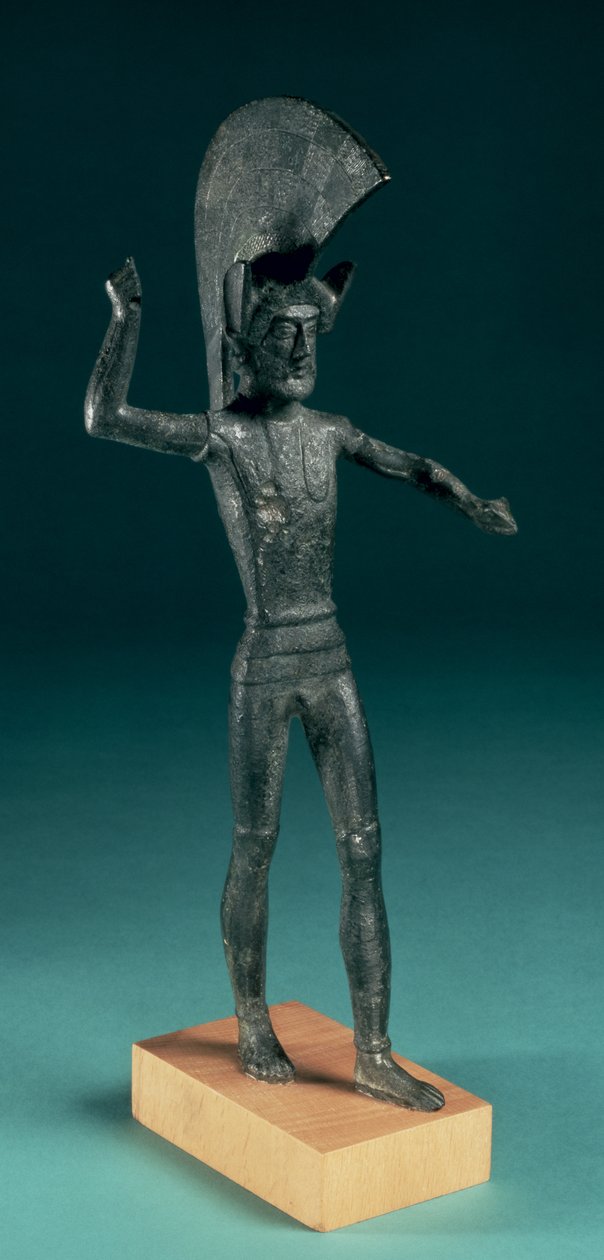 Warrior, z Umbrie, Etruscan, 5. století před naším letopočtem (bronz) od Etruscan