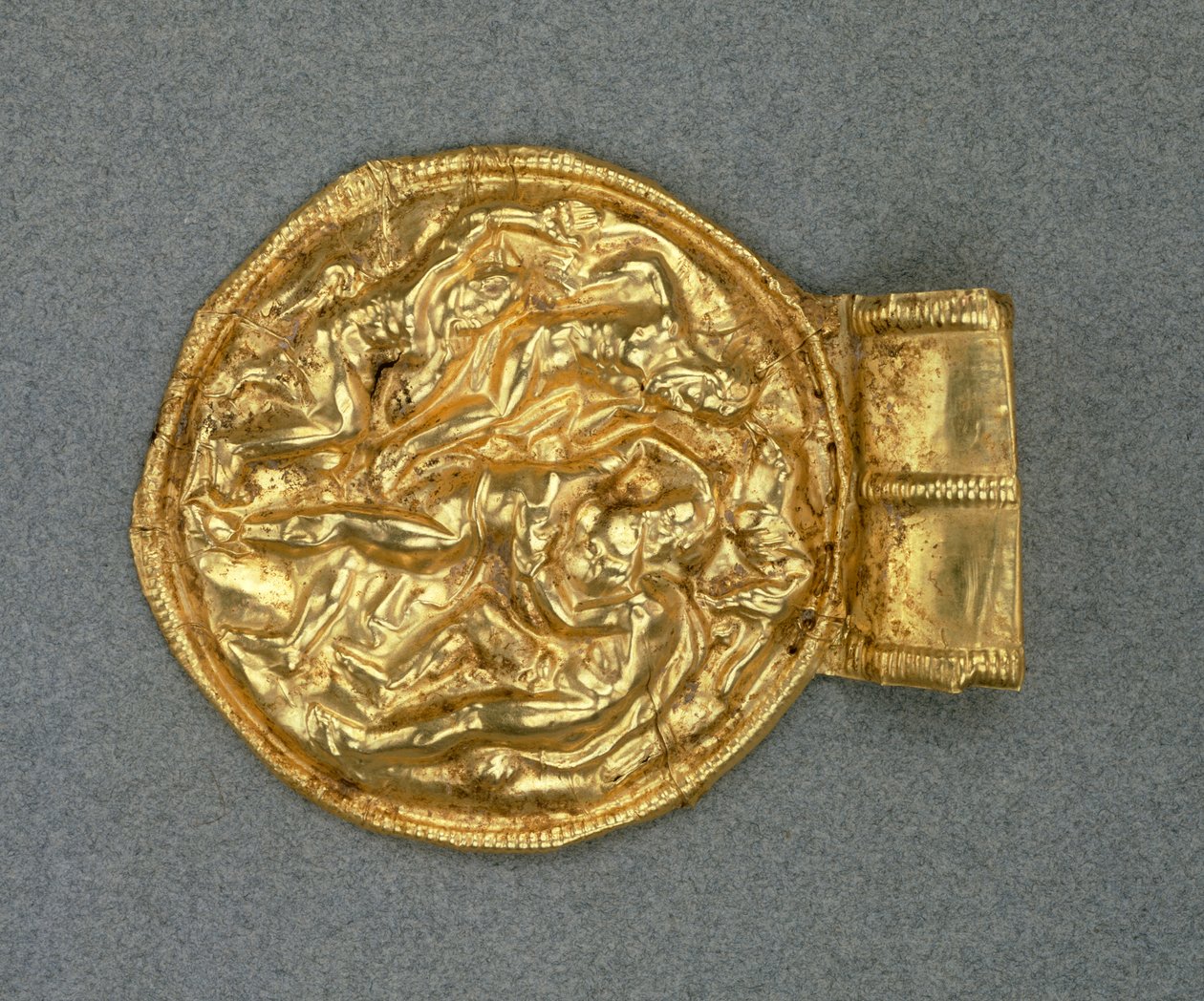 Reliéfní přívěsek bulla. Etruská civilizace, 4. století před naším letopočtem. od Etruscan