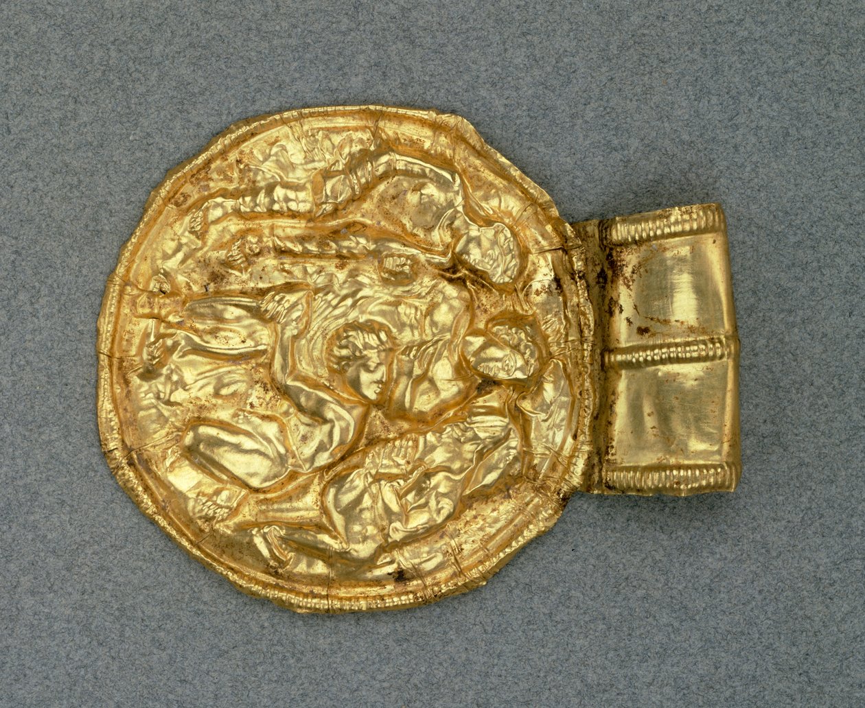 Reliéfní přívěsek bulla. Etruská civilizace, 4. století před naším letopočtem. od Etruscan