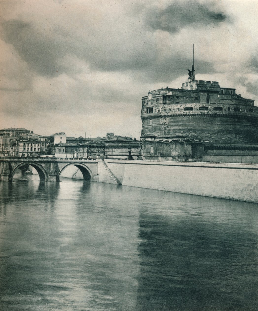 Castel Sant Angelo, Řím, Itálie, 1927 od Eugen Poppel
