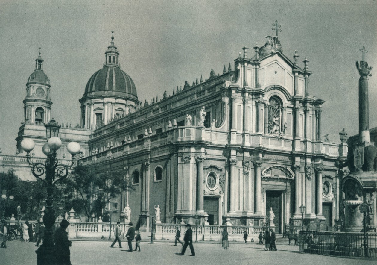 Katedrála Catania, Sicílie, Itálie, 1927 od Eugen Poppel