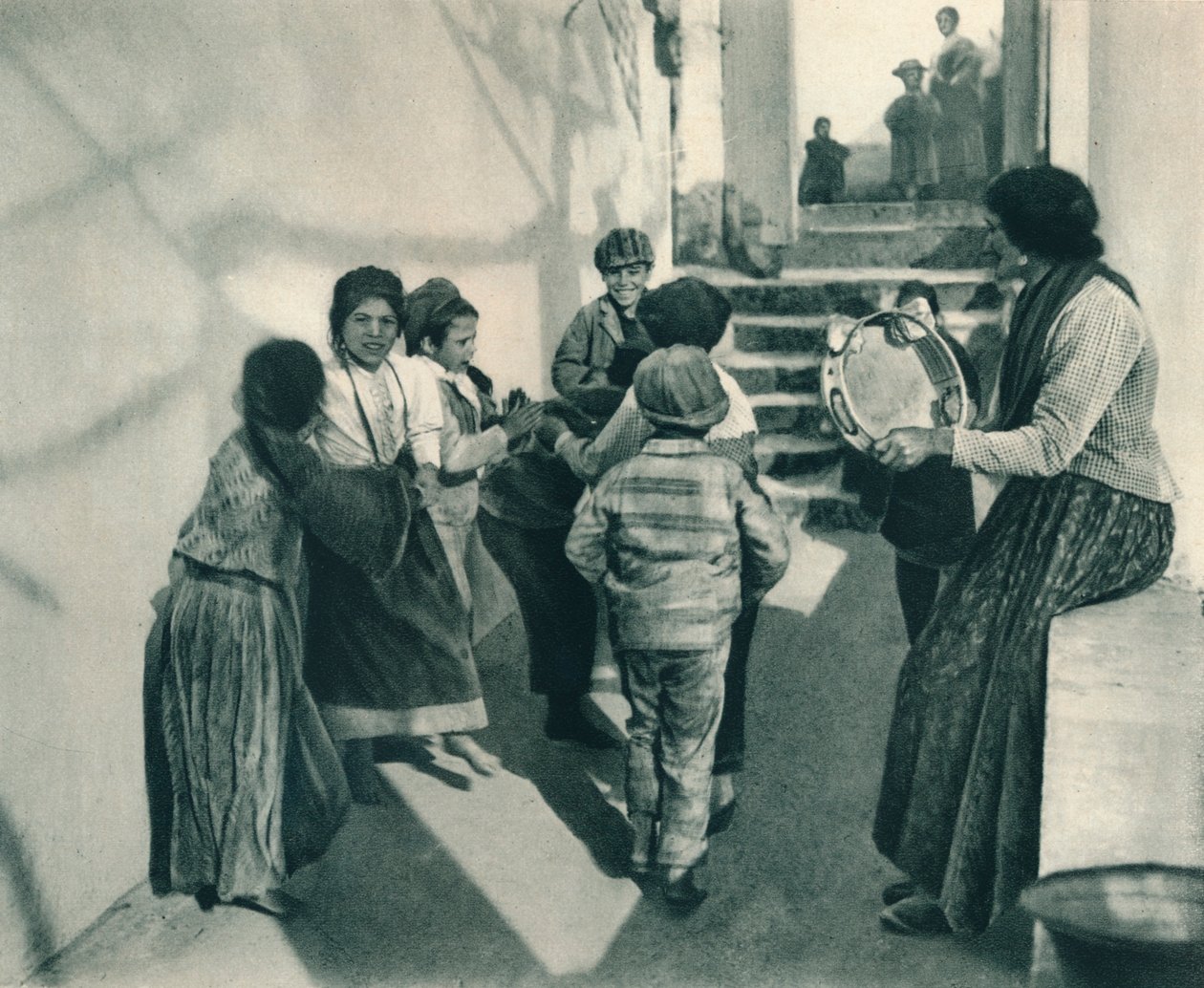 Tarantella, Capri, Itálie, 1927 od Eugen Poppel