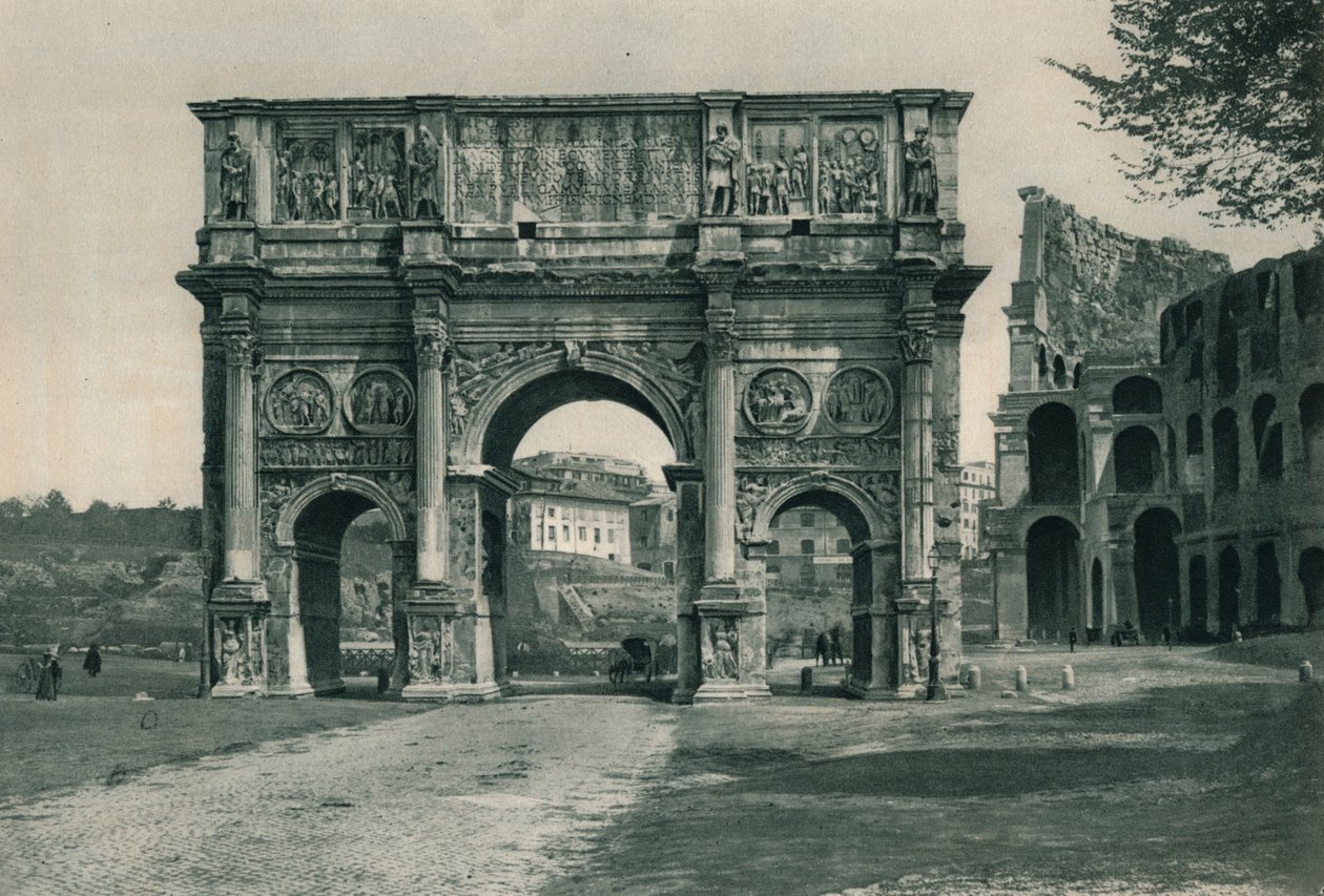 Konstantinův oblouk, Řím, Itálie, 1927 od Eugen Poppel
