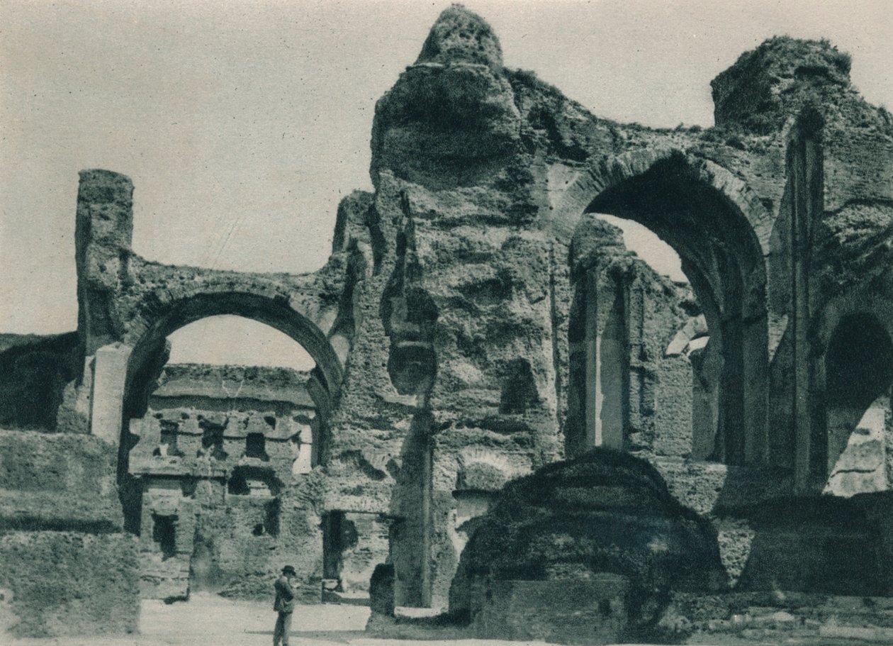 The Baths of Caracalla, Řím, Itálie, 1927 od Eugen Poppel