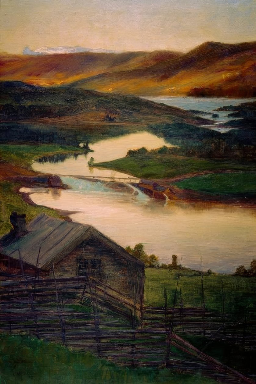 Fran Fossheim, Valdres, Skica od Eugen Prinz von Schweden