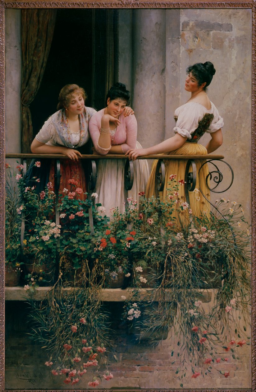 Balkón od Eugen von Blaas