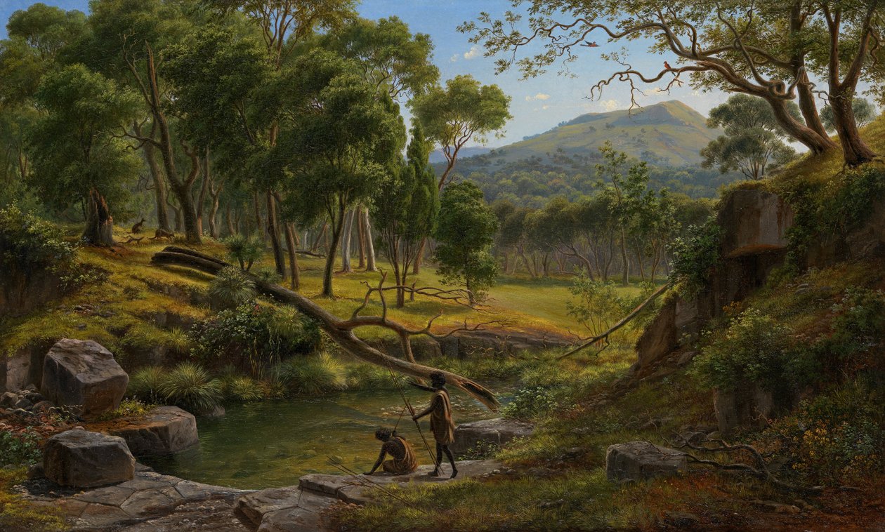 Warrenheip Hills poblíž Ballarat od Eugene von Guérard
