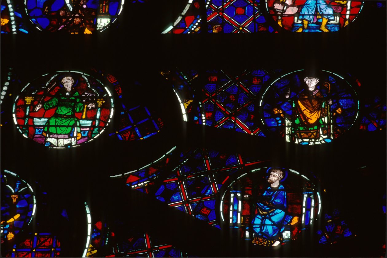 Jižní rozeta (vitráže) od Eugene Emmanuel Viollet le Duc